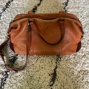 Madewell Glasgow Satchel (in cognac)
